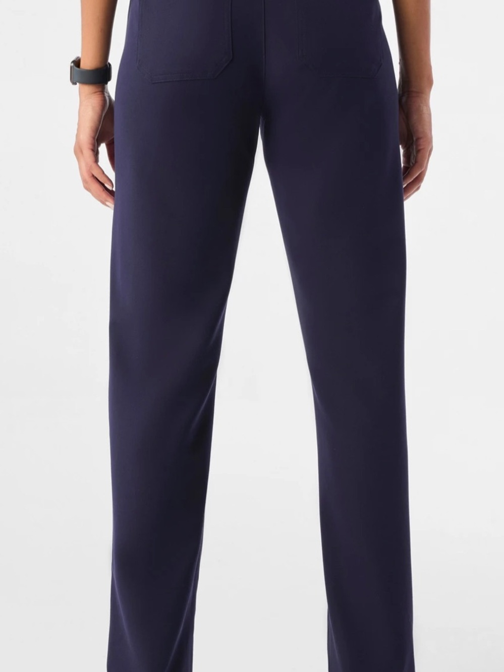 Basic Navy Drawstring Pants - Picture 6 of 7